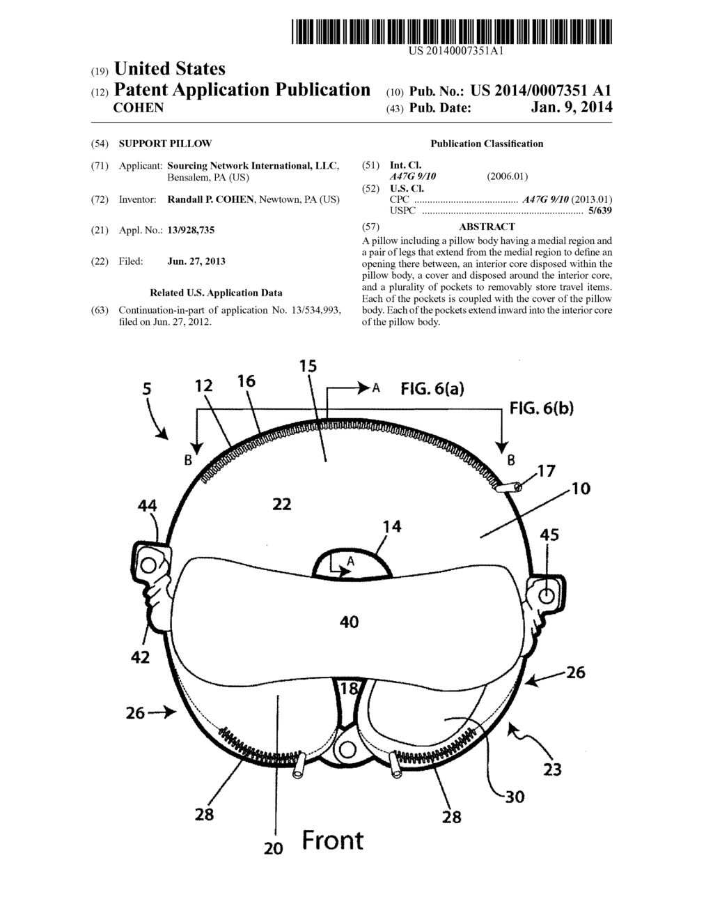 SUPPORT PILLOW - diagram, schematic, and image 01