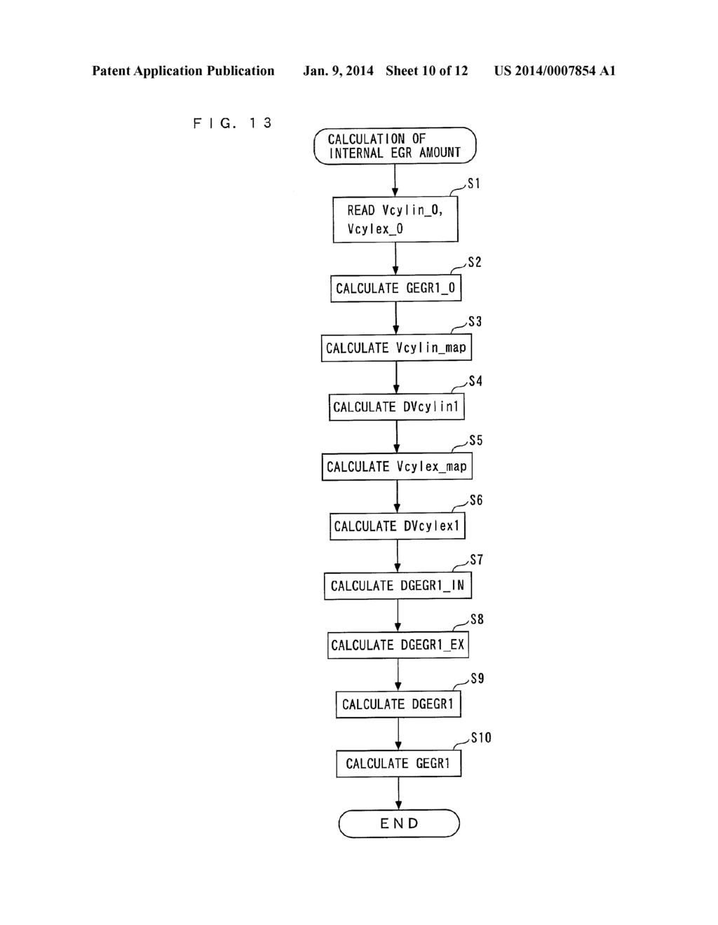 INTERNAL EGR AMOUNT CALCULATION DEVICE FOR INTERNAL COMBUSTION ENGINE - diagram, schematic, and image 11