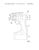 Impact driver having an impact mechanism diagram and image