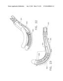 SURGICAL STAPLING DEVICE WITH A CURVED END EFFECTOR diagram and image