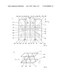 PARTITION WALL FOR AN AEROPLANE CABIN, AND AN AEROPLANE diagram and image