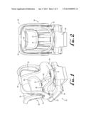 INFANT CARRIER AND CAR SAFETY SEAT WITH NO-RETHREAD HARNESS ADJUSTMENT diagram and image