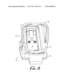 INFANT CARRIER AND CAR SAFETY SEAT WITH NO-RETHREAD HARNESS ADJUSTMENT diagram and image