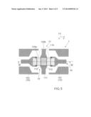 RF MEMS CROSSPOINT SWITCH AND CROSSPOINT SWITCH MATRIX COMPRISING RF MEMS     CROSSPOINT SWITCHES diagram and image