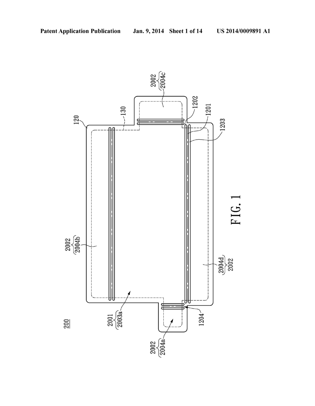 PLANAR HEAT DISSIPATION STRUCTURE AND ELECTRONIC DEVICE UTILIZING THE SAME - diagram, schematic, and image 02