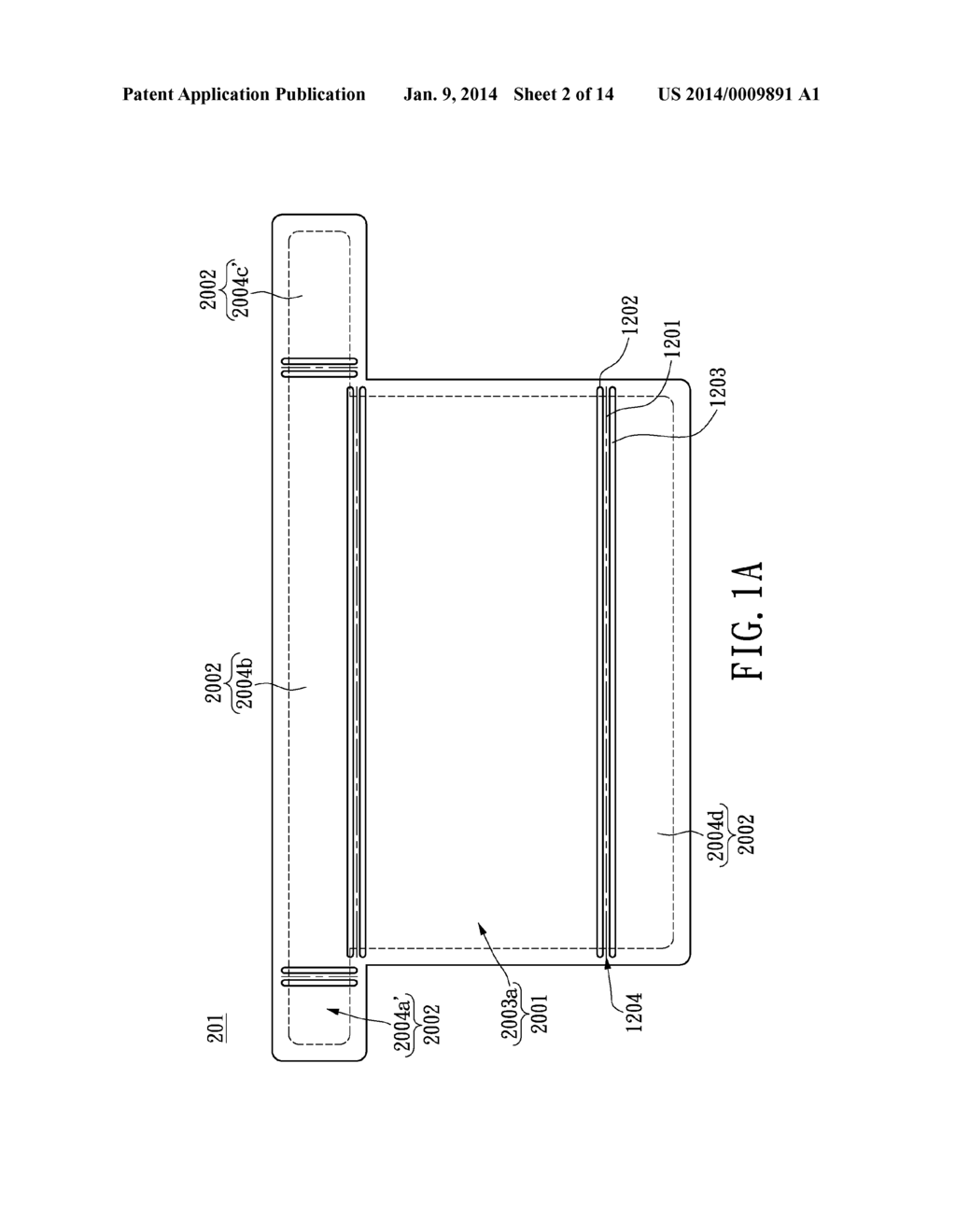 PLANAR HEAT DISSIPATION STRUCTURE AND ELECTRONIC DEVICE UTILIZING THE SAME - diagram, schematic, and image 03