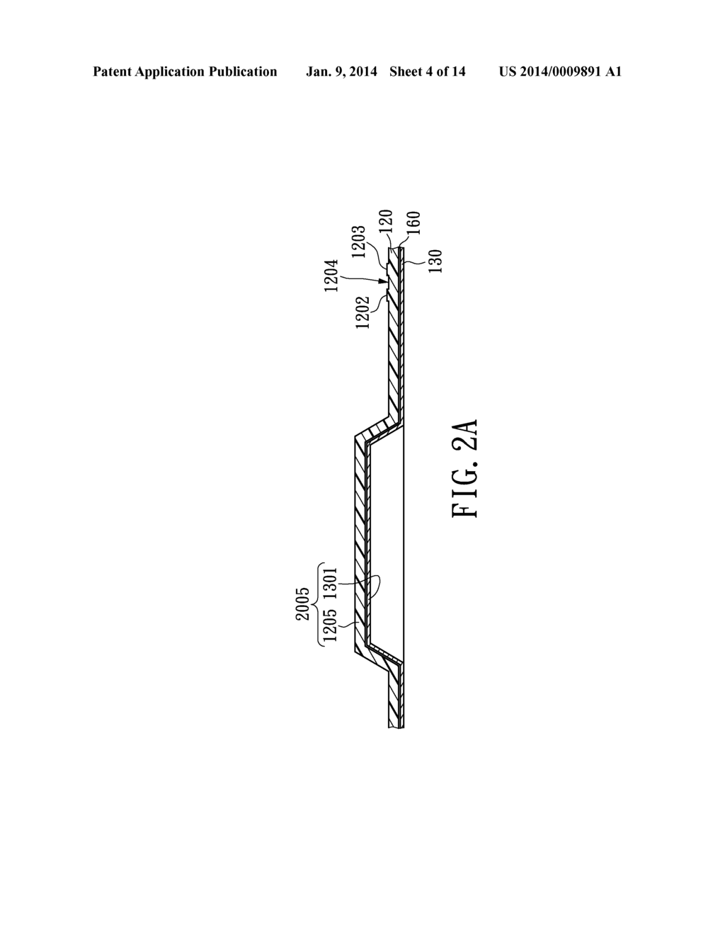 PLANAR HEAT DISSIPATION STRUCTURE AND ELECTRONIC DEVICE UTILIZING THE SAME - diagram, schematic, and image 05