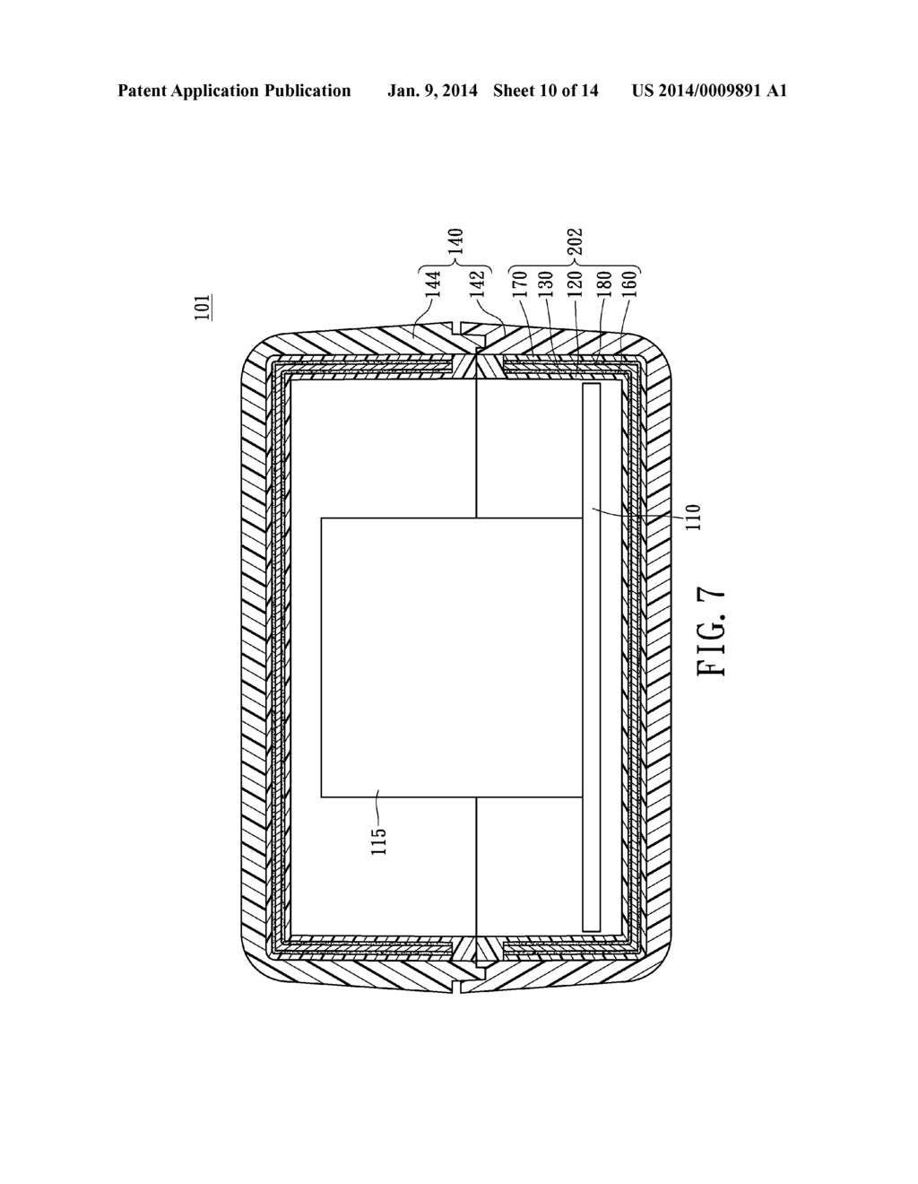 PLANAR HEAT DISSIPATION STRUCTURE AND ELECTRONIC DEVICE UTILIZING THE SAME - diagram, schematic, and image 11