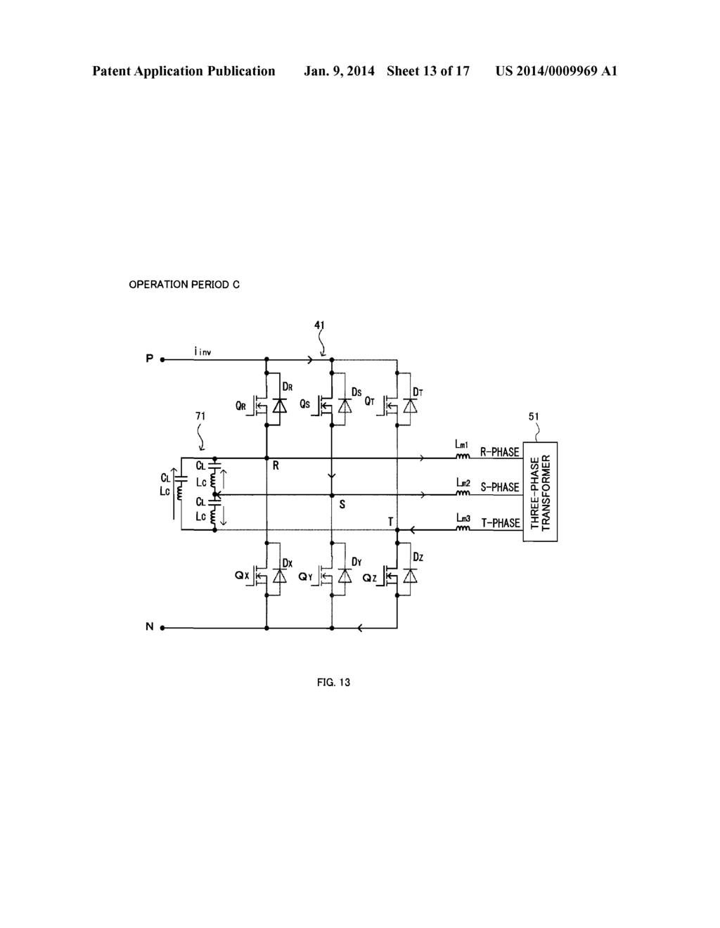 CURRENT SOURCE INVERTER AND METHOD FOR CONTROLLING CURRENT SOURCE INVERTER - diagram, schematic, and image 14