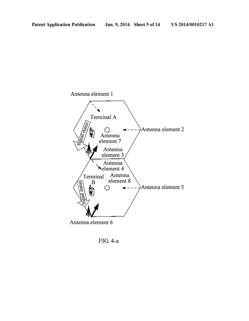 METHOD AND APPARATUS FOR SCHEDULING TERMINALS IN SYSTEM WITH MULTIPLE     ANTENNA ELEMENTS COMBINING INTO COMMON CELL - diagram, schematic, and image 06