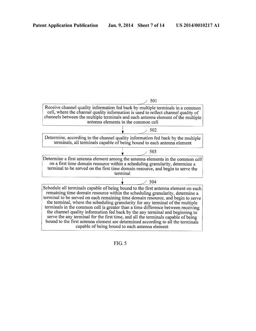 METHOD AND APPARATUS FOR SCHEDULING TERMINALS IN SYSTEM WITH MULTIPLE     ANTENNA ELEMENTS COMBINING INTO COMMON CELL - diagram, schematic, and image 08