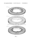 LOW NOISE STATOR OF AN ELECTRIC MOTOR OR GENERATOR AND METHOD OF     ASSEMBLING THE SAME diagram and image