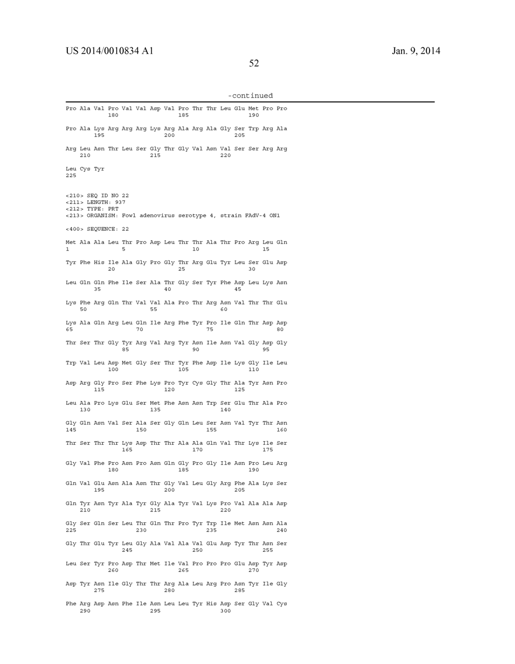 NON-PATHOGENIC SEROTYPE 4 FOWL ADENOVIRUS (FADV-4) AND VIRAL VECTOR     THEREOF - diagram, schematic, and image 62