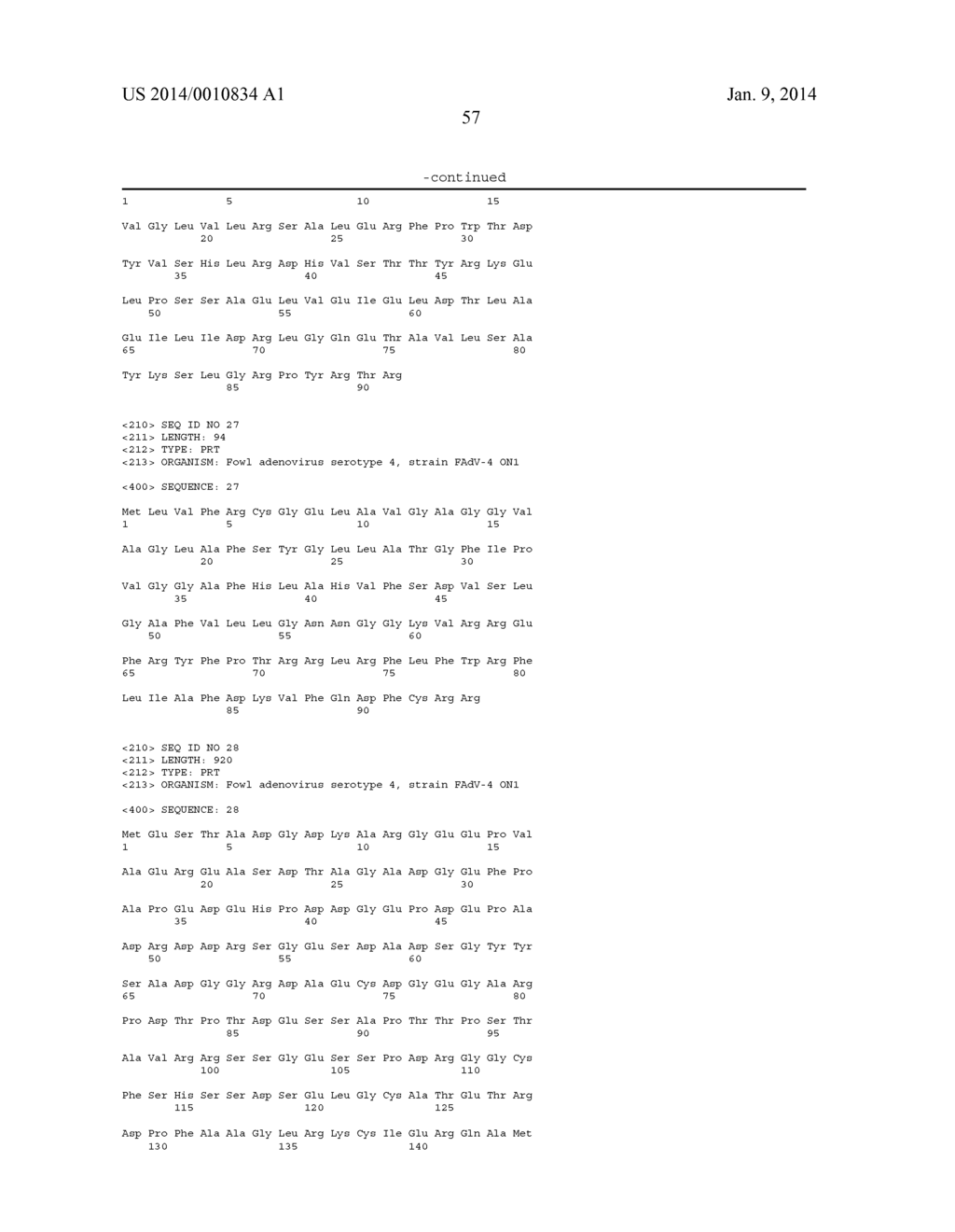 NON-PATHOGENIC SEROTYPE 4 FOWL ADENOVIRUS (FADV-4) AND VIRAL VECTOR     THEREOF - diagram, schematic, and image 67