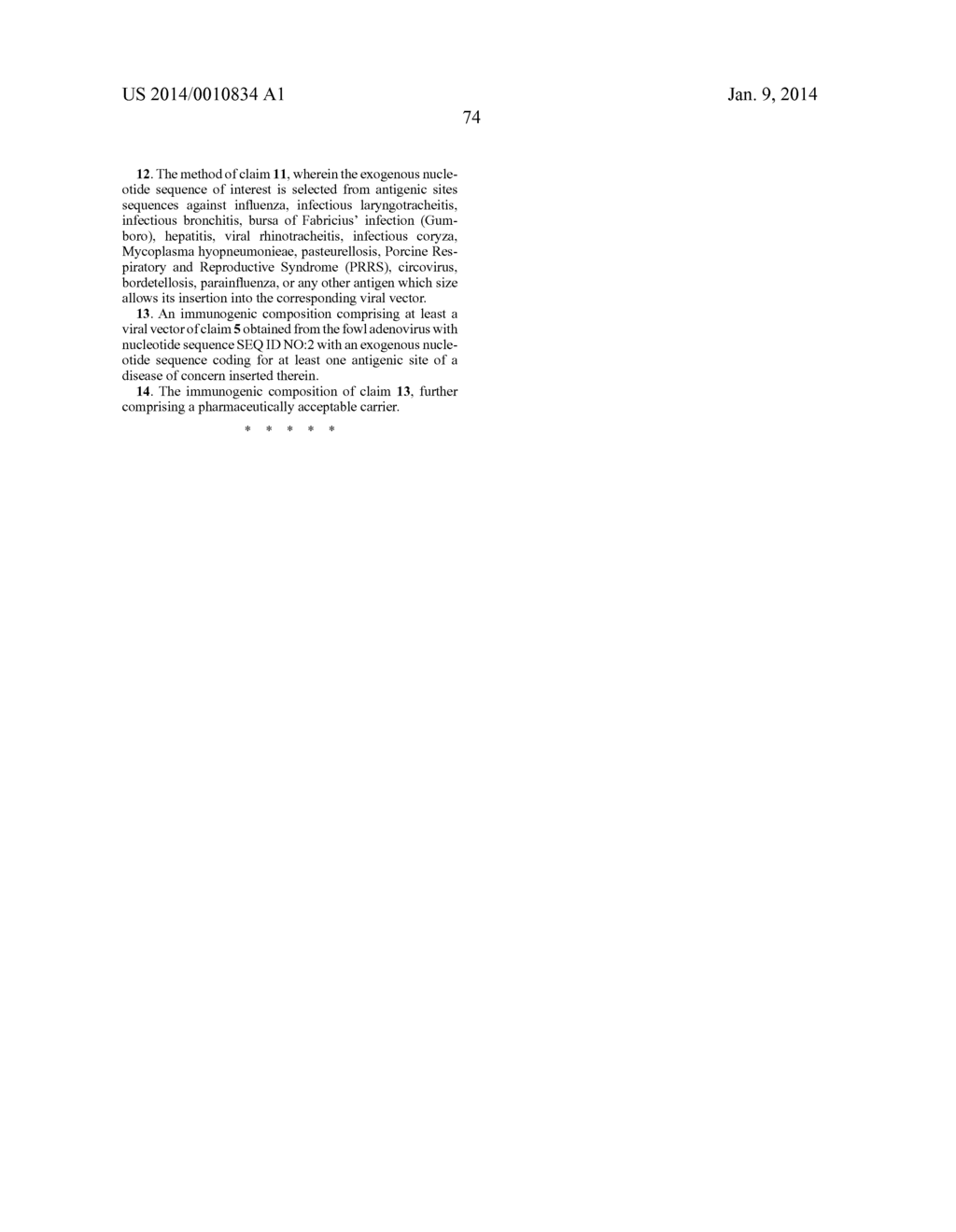 NON-PATHOGENIC SEROTYPE 4 FOWL ADENOVIRUS (FADV-4) AND VIRAL VECTOR     THEREOF - diagram, schematic, and image 84