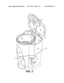 Hot Beverage Maker with Cup-Actuated Dispenser diagram and image