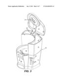 Hot Beverage Maker with Cup-Actuated Dispenser diagram and image