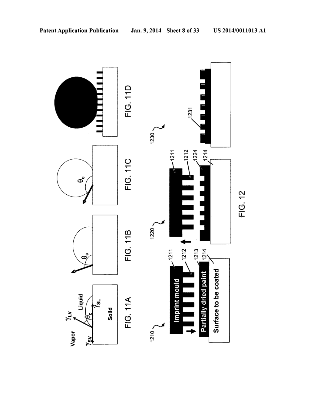 SUPERHYDROPHOBIC AND SUPEROLEOPHOBIC NANOSURFACES - diagram, schematic, and image 09