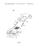 LOW PROFILE ELECTRICAL CONNECTOR WITH REINFORCED PIVOTAL COVER diagram and image