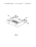 LOW PROFILE ELECTRICAL CONNECTOR WITH REINFORCED PIVOTAL COVER diagram and image