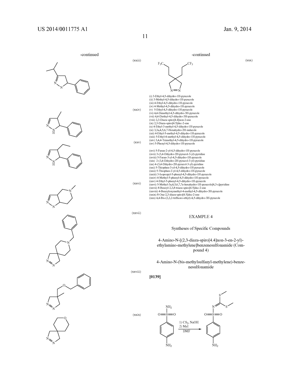 ARYLSULFONYL PYRAZOLINE CARBOXAMIDINE DERIVATIVES AS 5-HT6 ANTAGONISTS - diagram, schematic, and image 12