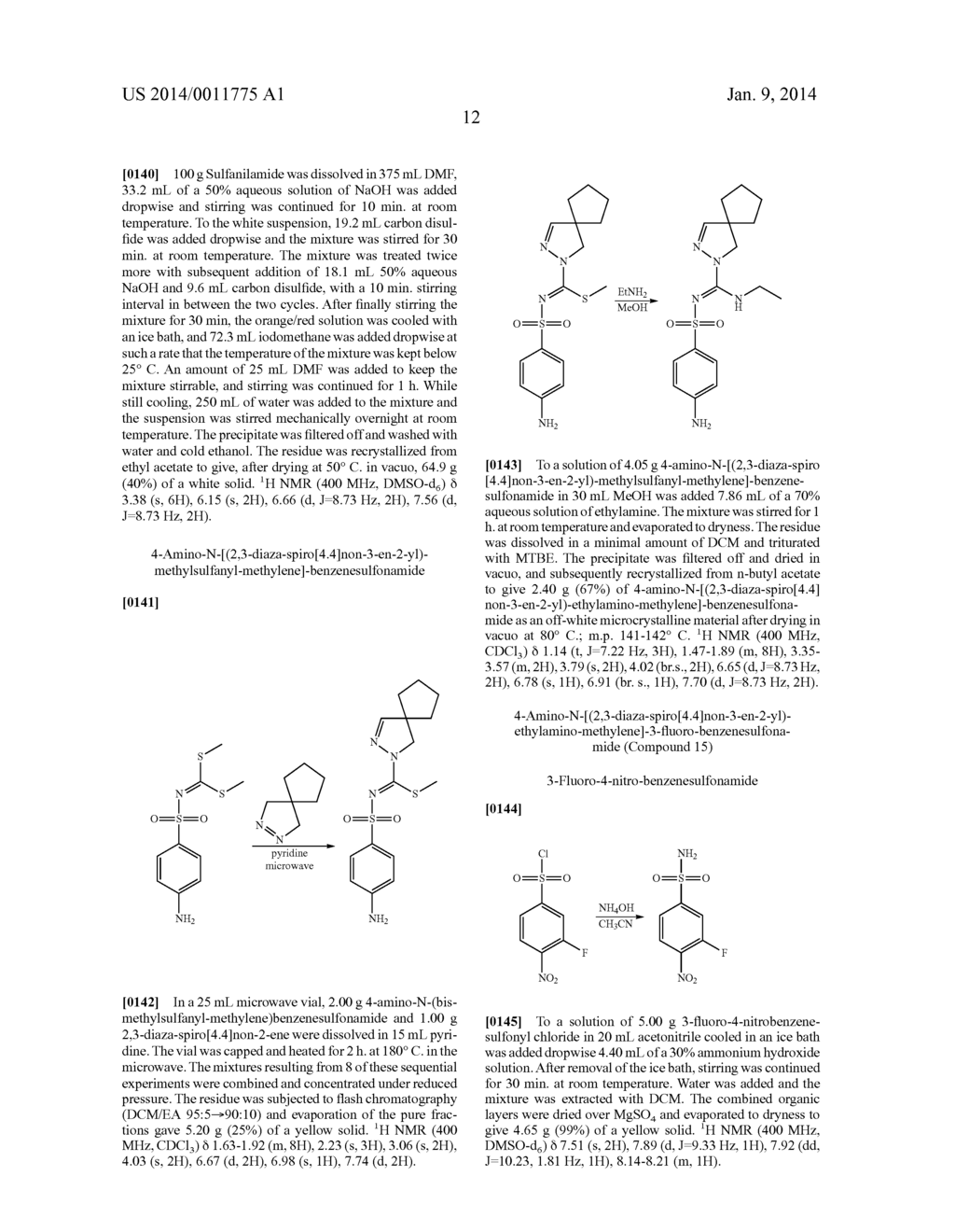 ARYLSULFONYL PYRAZOLINE CARBOXAMIDINE DERIVATIVES AS 5-HT6 ANTAGONISTS - diagram, schematic, and image 13