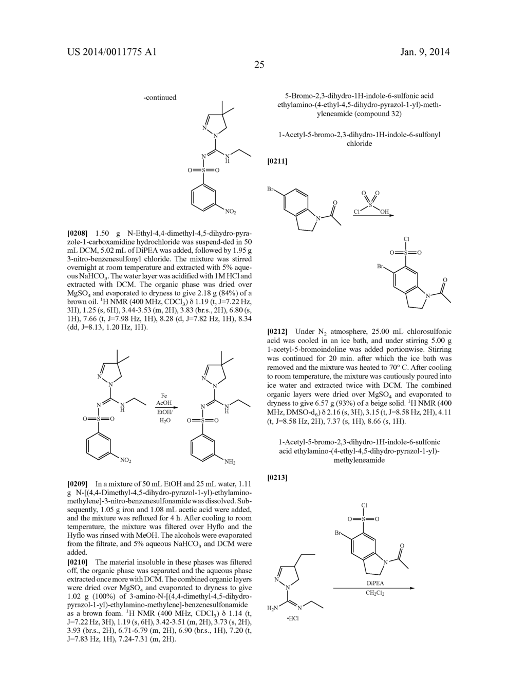 ARYLSULFONYL PYRAZOLINE CARBOXAMIDINE DERIVATIVES AS 5-HT6 ANTAGONISTS - diagram, schematic, and image 26