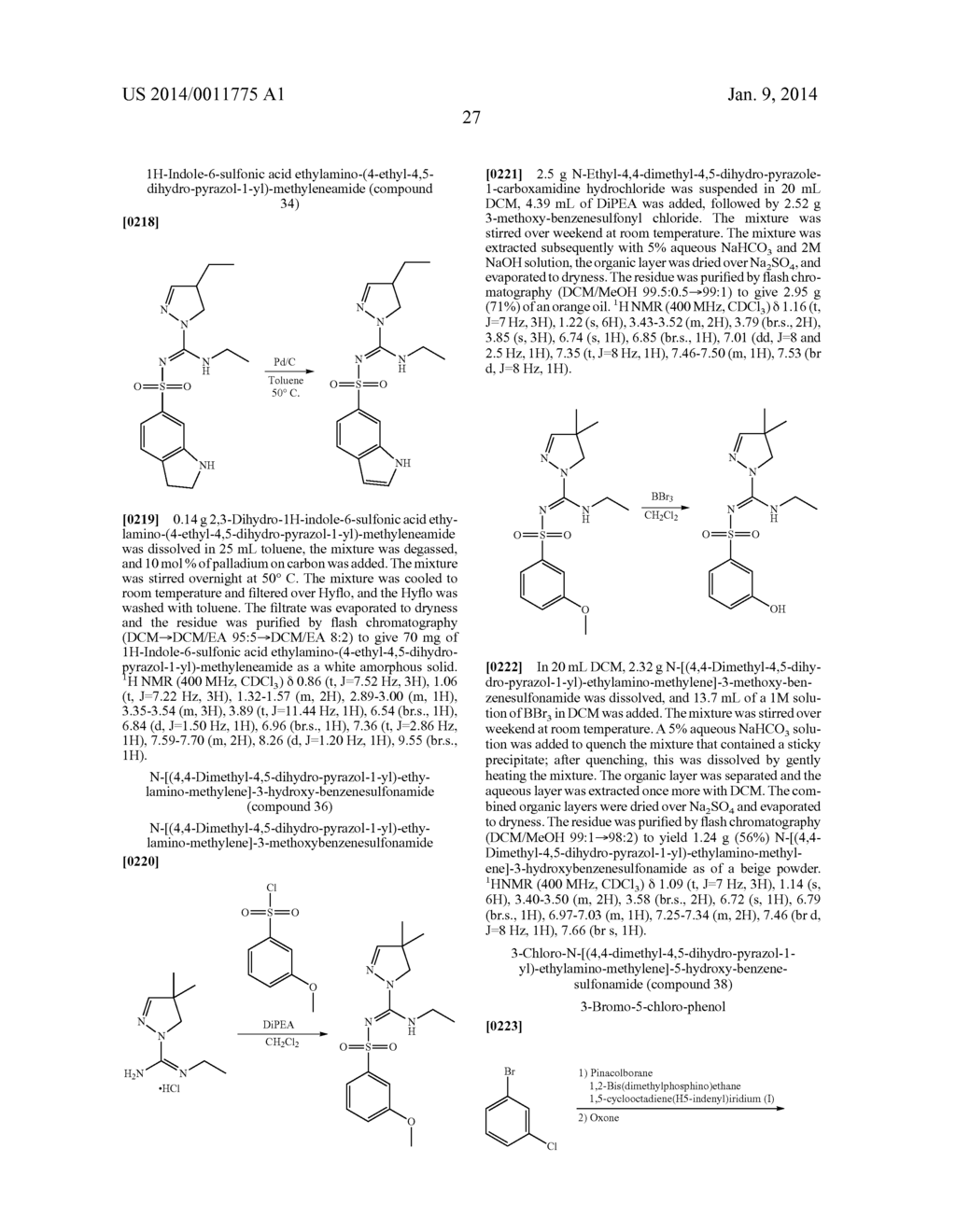 ARYLSULFONYL PYRAZOLINE CARBOXAMIDINE DERIVATIVES AS 5-HT6 ANTAGONISTS - diagram, schematic, and image 28