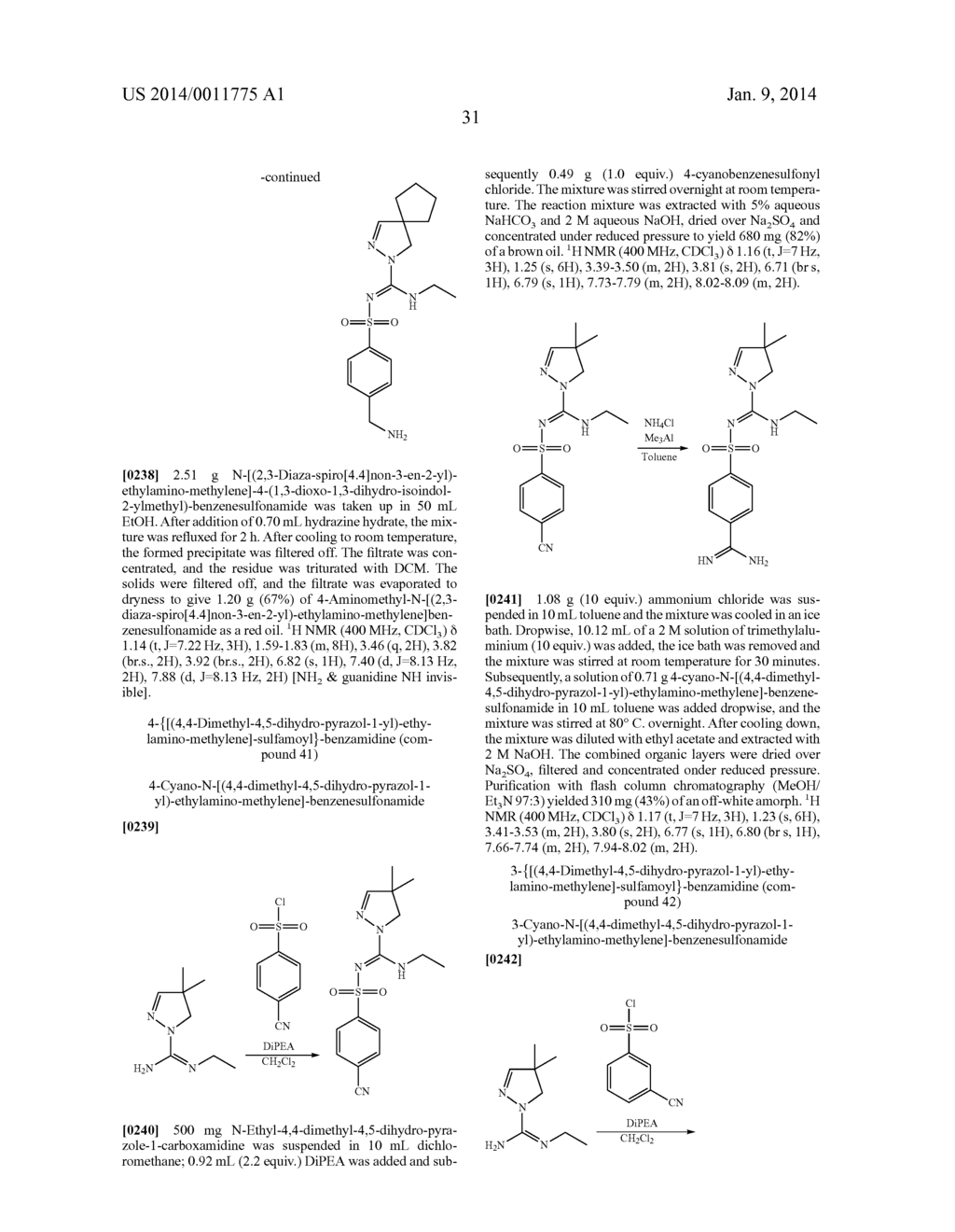 ARYLSULFONYL PYRAZOLINE CARBOXAMIDINE DERIVATIVES AS 5-HT6 ANTAGONISTS - diagram, schematic, and image 32