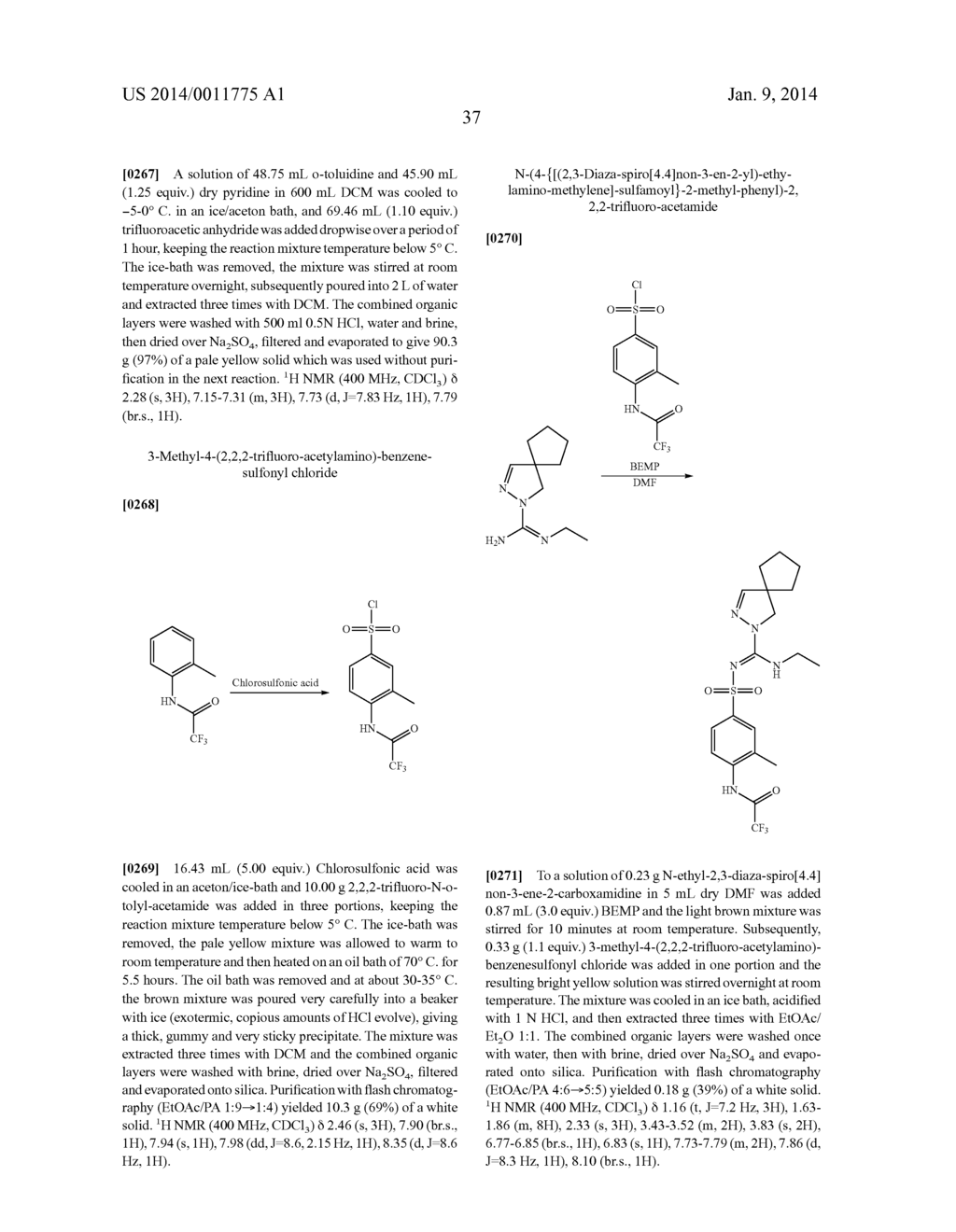 ARYLSULFONYL PYRAZOLINE CARBOXAMIDINE DERIVATIVES AS 5-HT6 ANTAGONISTS - diagram, schematic, and image 38