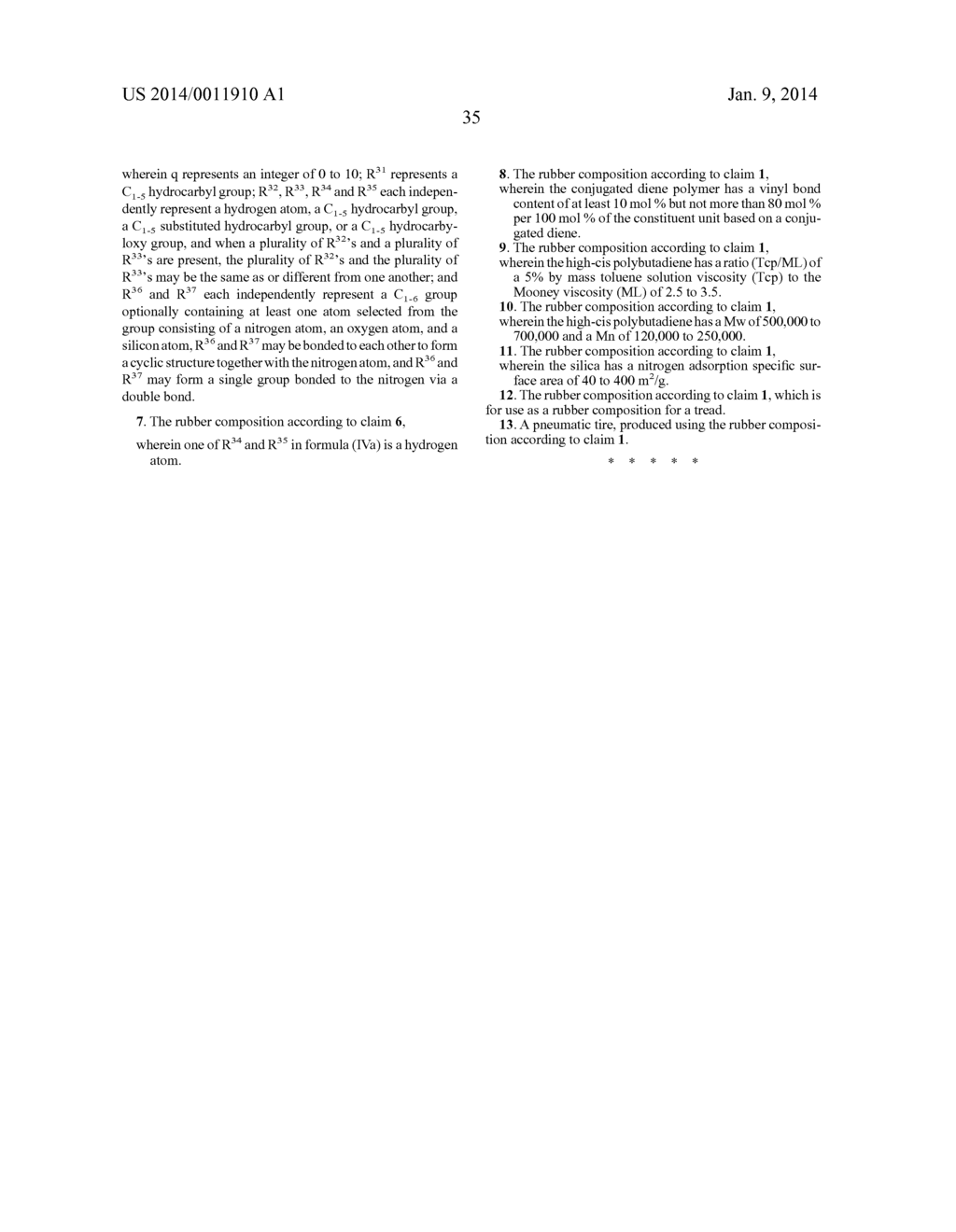 RUBBER COMPOSITION AND PNEUMATIC TIRE - diagram, schematic, and image 36