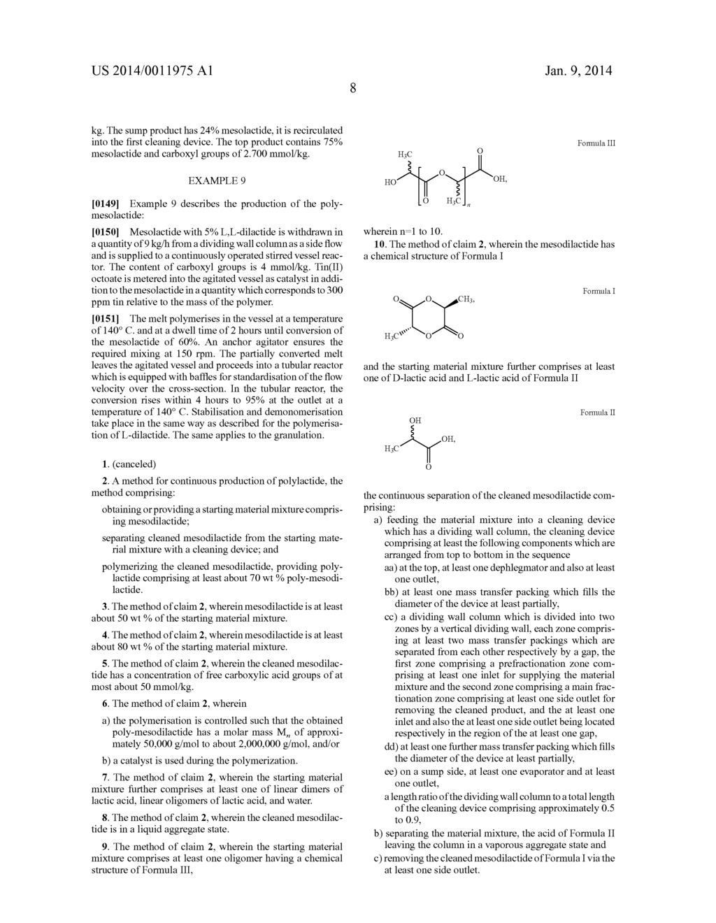 CLEANING DEVICE FOR SEPARATING DILACTIDE FROM MIXTURES, POLYMERISATION     DEVICE, METHOD FOR SEPARATING DILACTIDE FROM MIXTURES AND USE THEREOF - diagram, schematic, and image 18