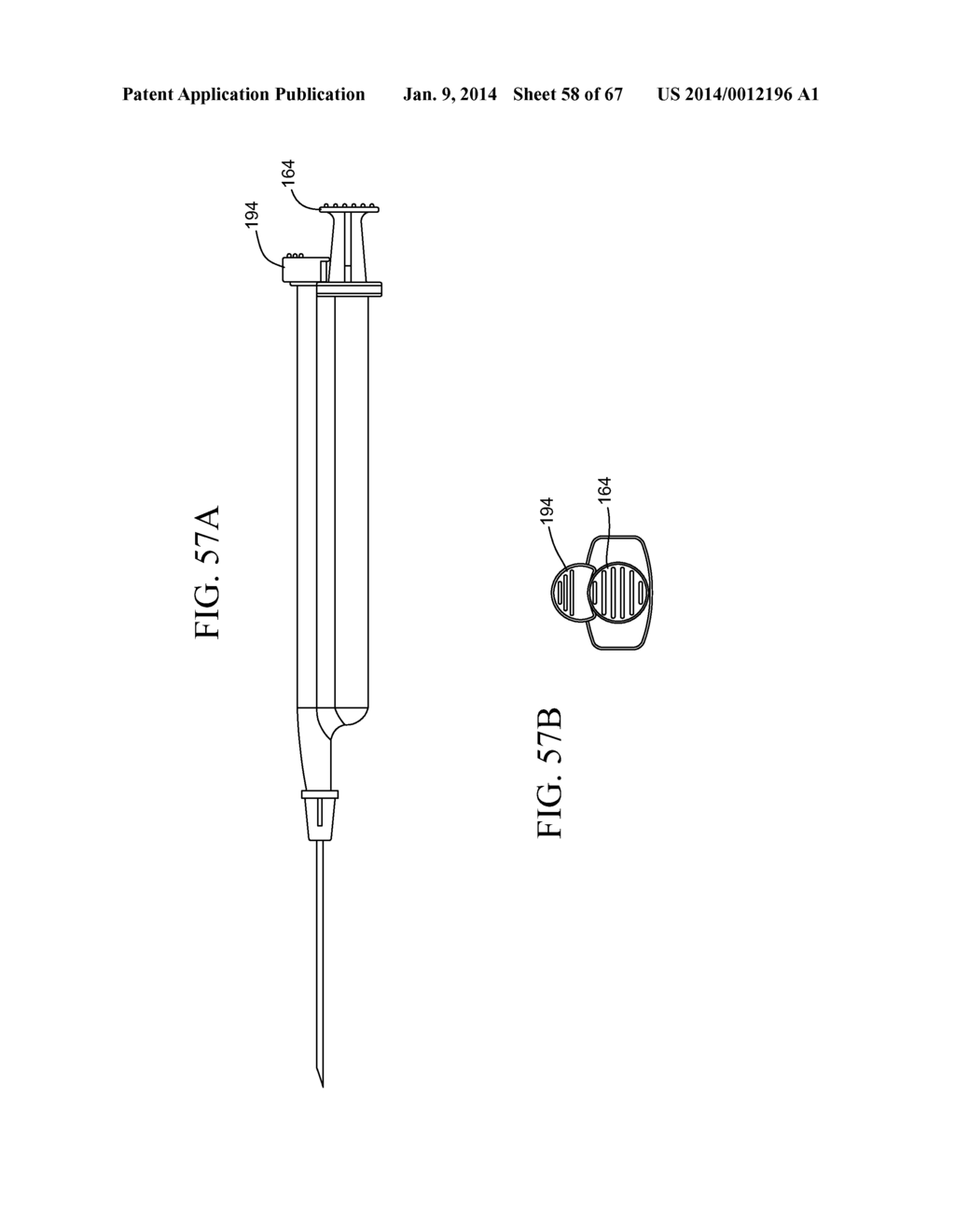 Dual Chamber Syringe With Retractable Needle - diagram, schematic, and image 59