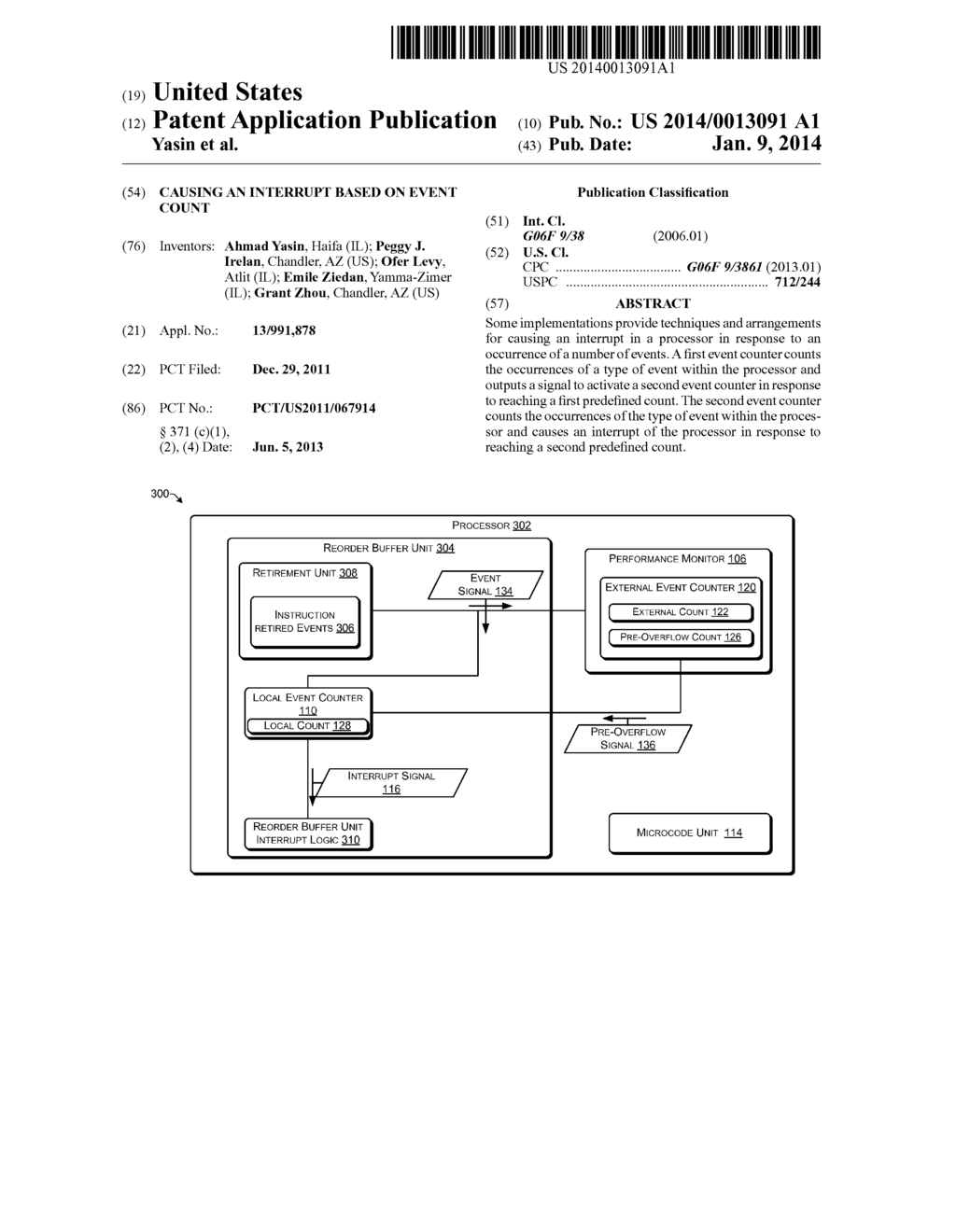 CAUSING AN INTERRUPT BASED ON EVENT COUNT - diagram, schematic, and image 01