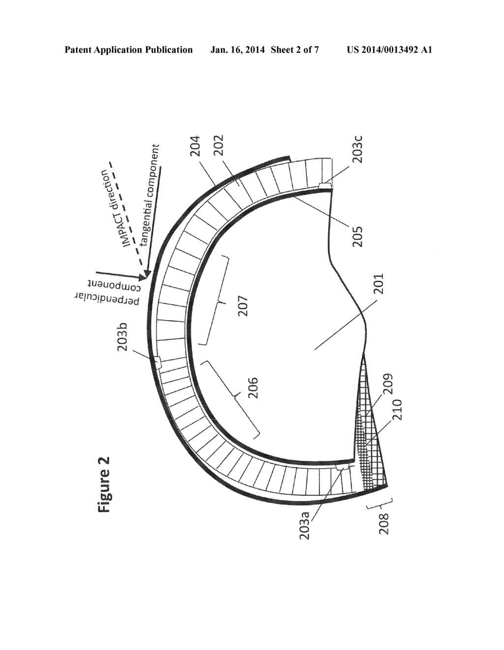 PROTECTIVE HELMET FOR MITIGATION OF LINEAR AND ROTATIONAL ACCELERATION - diagram, schematic, and image 03