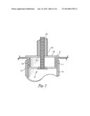 SAFETY LINE ANCHOR SECURABLE TO ROOF DRAIN diagram and image