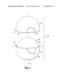 LIP BALM WITH SPHERICAL SURFACE AND METHOD FOR PRODUCING diagram and image