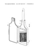 PAINT BRUSH STORAGE AND PROTECTION DEVICE diagram and image