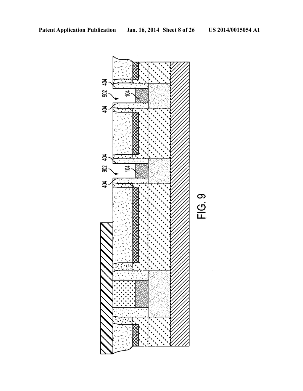 FIELD EFFECT TRANSISTOR DEVICES HAVING THICK GATE DIELECTRIC LAYERS AND     THIN GATE DIELECTRIC LAYERS - diagram, schematic, and image 09