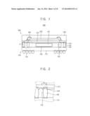 STACKED PACKAGE INCLUDING SPACERS AND METHOD OF MANUFACTURING THE SAME diagram and image