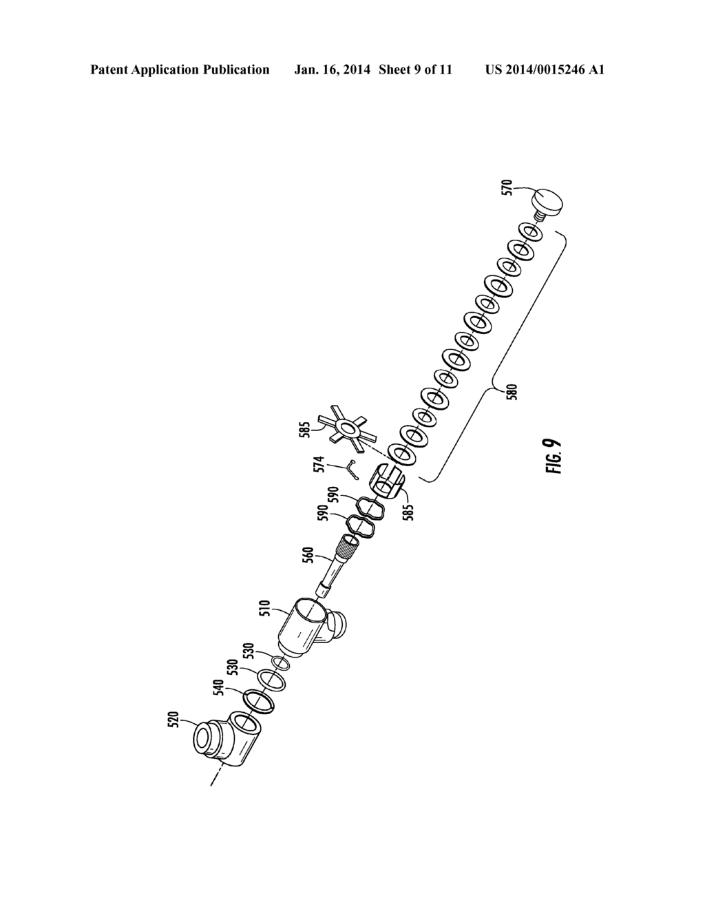 CLUTCHED JOINT FOR ARTICULATING FAUCET - diagram, schematic, and image 10