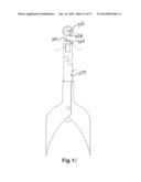 Single Handle Post Hole Digger diagram and image