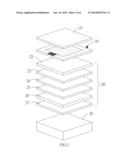 Method for integrating flexible touch-screen module into display device diagram and image