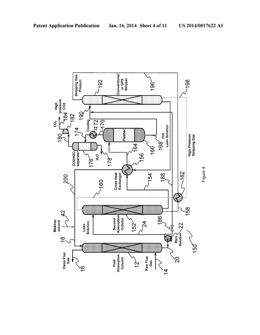 GAS PRESSURIZED SEPARATION COLUMN AND PROCESS TO GENERATE A HIGH PRESSURE     PRODUCT GAS - diagram, schematic, and image 05