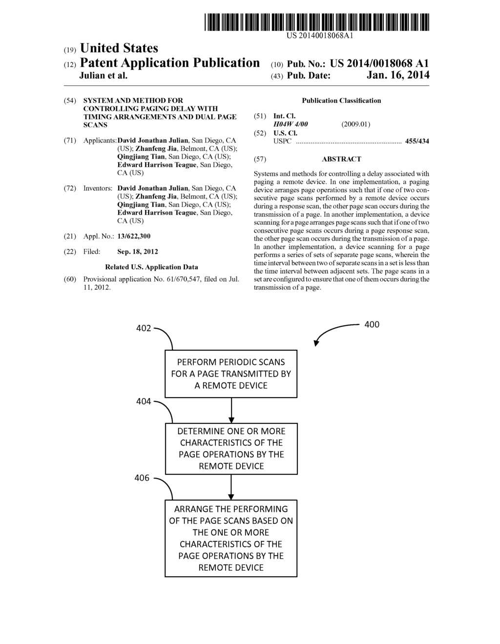 SYSTEM AND METHOD FOR CONTROLLING PAGING DELAY WITH TIMING ARRANGEMENTS     AND DUAL PAGE SCANS - diagram, schematic, and image 01