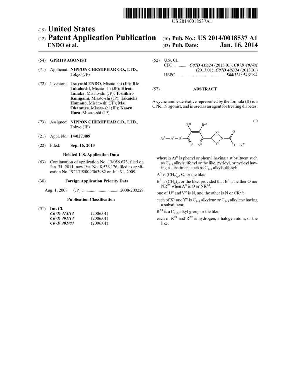 GPR119 AGONIST - diagram, schematic, and image 01