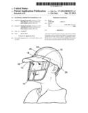FACEMASK AFFIXED TO A BASEBALL CAP diagram and image