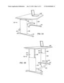 Adjustable Footrest for Adjustable-Height Desk diagram and image