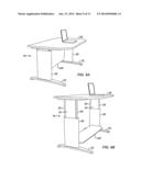 Adjustable Footrest for Adjustable-Height Desk diagram and image