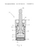 FAUCET INCLUDING CARTRIDGE ASSEMBLY WITH RADIALLY OFFSET KEY diagram and image